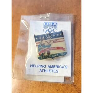1992 Barcelona Spain Summer Olympics Games SHOOTING Team USA Pin NEW